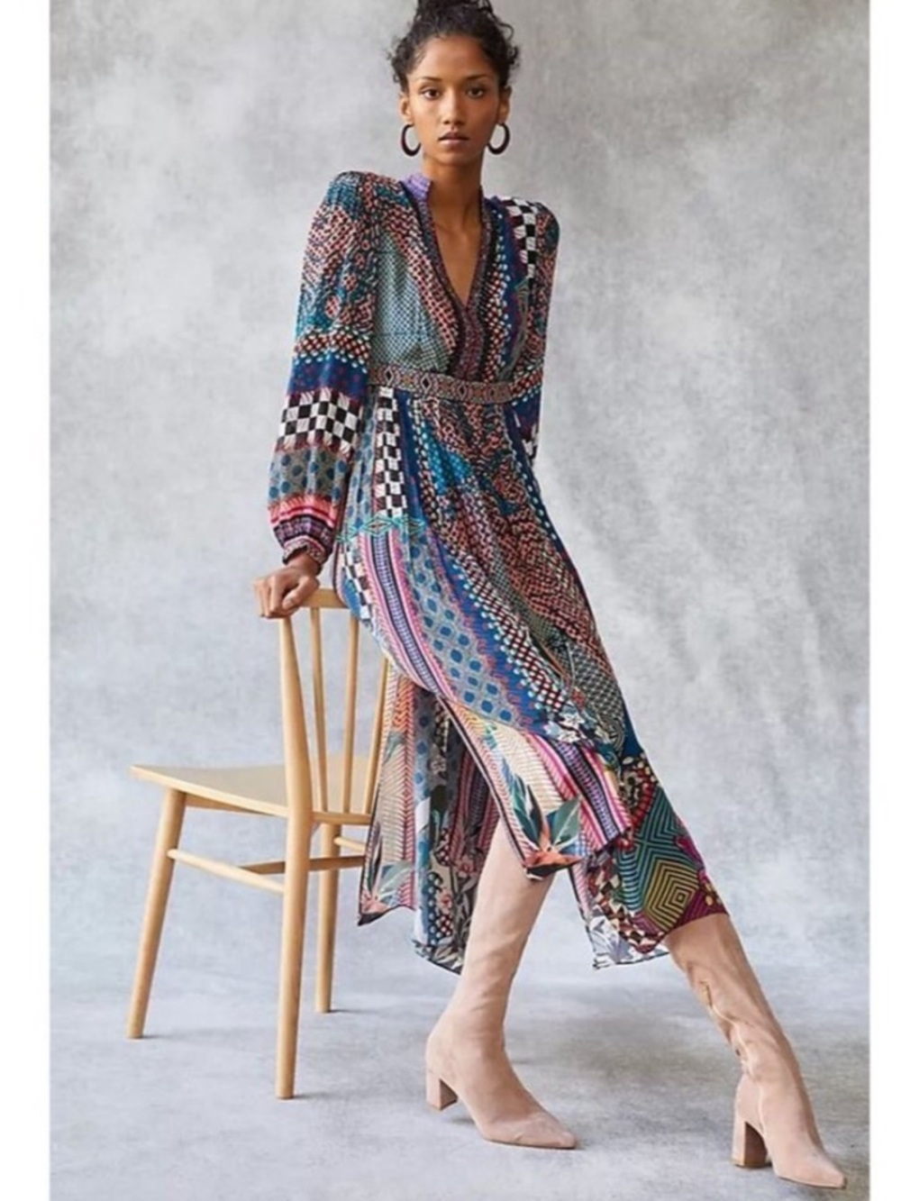 Bhanuni by Jyoti Patchwork Dress
